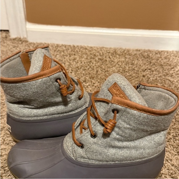 Sperry Gray and Brown Duck Boots - Picture 5 of 8